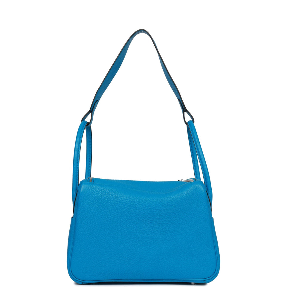 Hermes Lindy 26 Bleu Zanzibar Verso Clemence Palladium Hardware