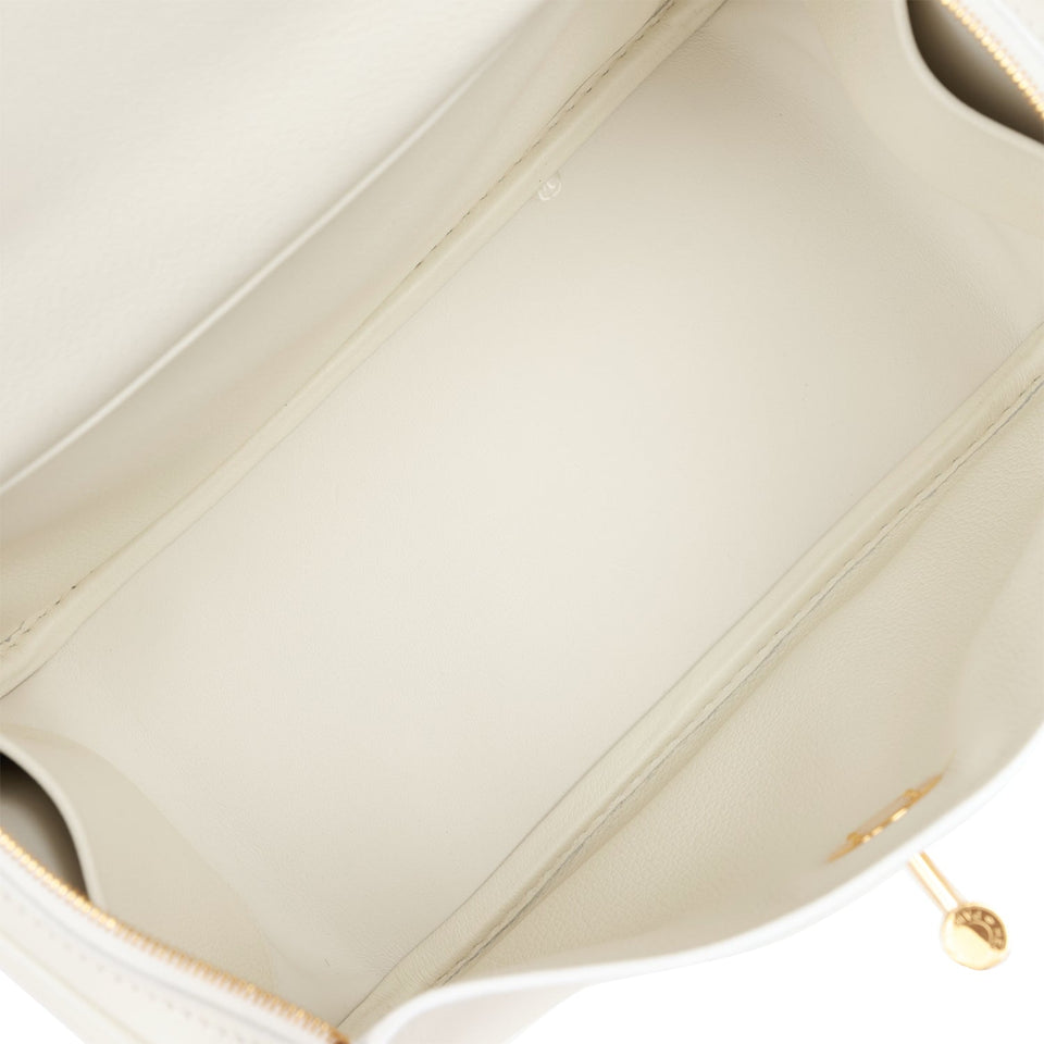 Hermes Lindy 26 White Evercolor Gold Hardware