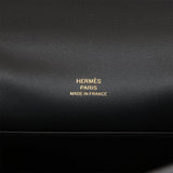 Hermes Kelly Pochette Black Swift Rose Gold Hardware