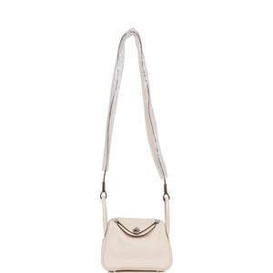 Hermes Mini Lindy Nata Verso Swift Palladium Hardware