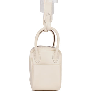 Hermes Mini Lindy Nata Verso Swift Palladium Hardware