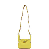 Hermes Mini Lindy Lime Clemence Palladium Hardware