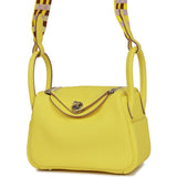 Hermes Mini Lindy Lime Clemence Palladium Hardware