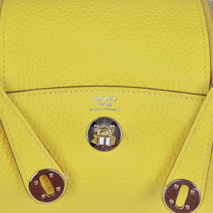 Hermes Mini Lindy Lime Clemence Palladium Hardware