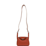 Hermes Mini Lindy Cuivre Clemence Palladium Hardware