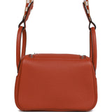 Hermes Mini Lindy Cuivre Clemence Palladium Hardware