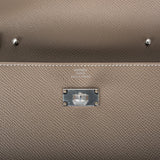 Hermes Kelly Wallet To Go Etoupe Epsom Palladium Hardware