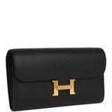Hermes Constance Wallet To Go Black Epsom Gold Hardware