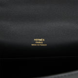 Hermes Kelly Pochette Black Swift Gold Hardware