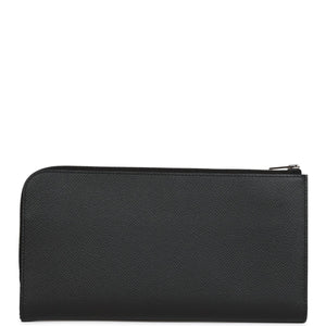 Hermes Remix Voyage Twist Wallet Black and Bleu Indigo Epsom Palladium Hardware