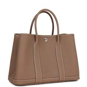 Hermes Garden Party 30 Etoupe Negonda Palladium Hardware
