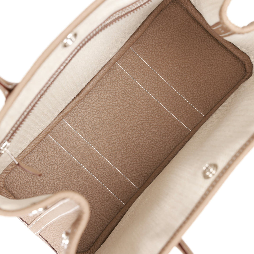 Hermes Garden Party 30 Etoupe Negonda Palladium Hardware