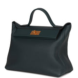 Hermes 24/24 Bag 35 Vert Rousseau Togo and Swift Gold Hardware