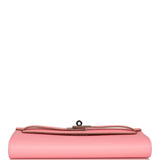Hermes Kelly Wallet To Go Rose Confetti Epsom Palladium Hardware