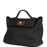 Hermes 24/24 Bag 29 Black Togo and Swift Gold Hardware