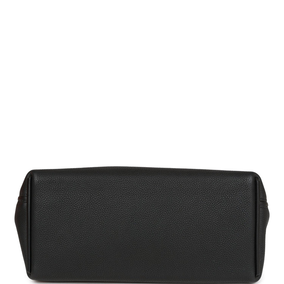 Hermes 24/24 Bag 29 Black Togo and Swift Gold Hardware