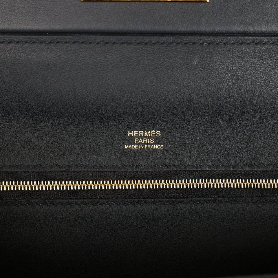 Hermes 24/24 Bag 29 Black Togo and Swift Gold Hardware