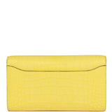 Hermes Constance Wallet To Go Mimosa Matte Alligator Palladium Hardware