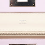 Hermes Mini 24/24 Bag Mauve Pale Verso Evercolor and Swift Palladium Hardware