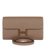 Hermes Constance Wallet To Go Etoupe Epsom Gold Hardware