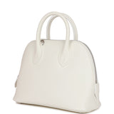 Hermes 1923 Bolide 25 White Evercolor Verso Palladium Hardware