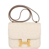 Hermes Constance 18 Nata Ostrich Gold Hardware