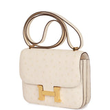 Hermes Constance 18 Nata Ostrich Gold Hardware