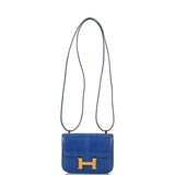 Hermes Micro Constance 14 Bleu Saphir Lizard Niloticus Gold Hardware