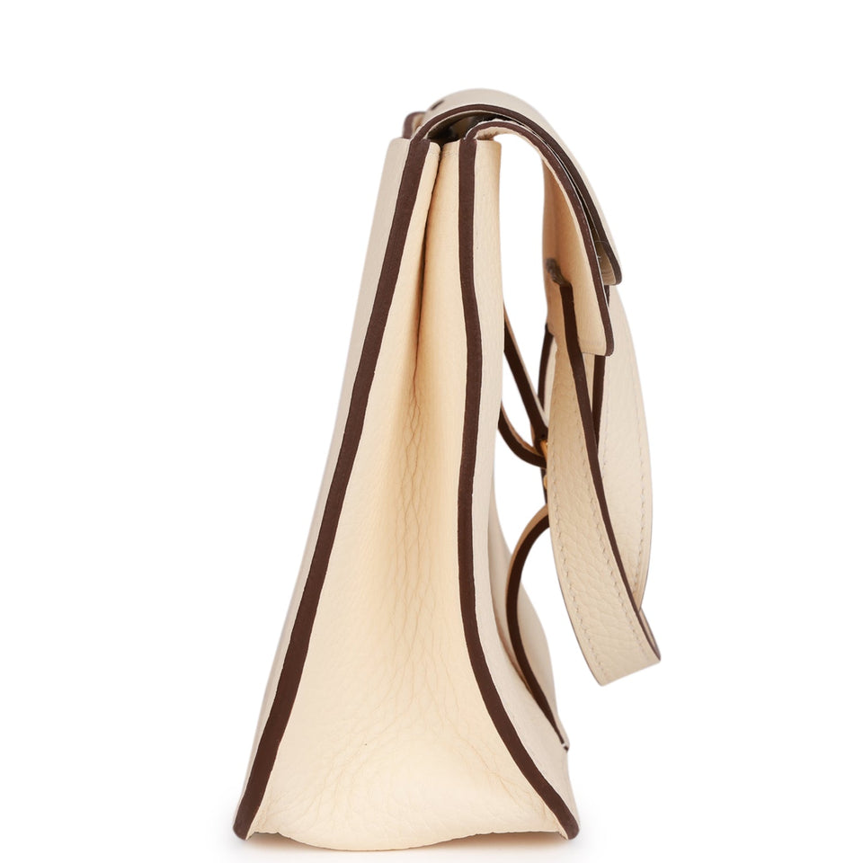 Hermes Halzan 25 Nata Clemence Gold Hardware