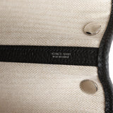 Hermes Garden Party 30 Black Negonda Palladium Hardware
