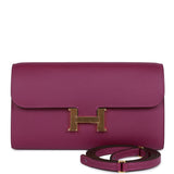 Hermes Constance Wallet To Go Anemone Evercolor Gold Hardware