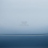 Hermes Kelly Pochette Bleu Brume Swift Palladium Hardware