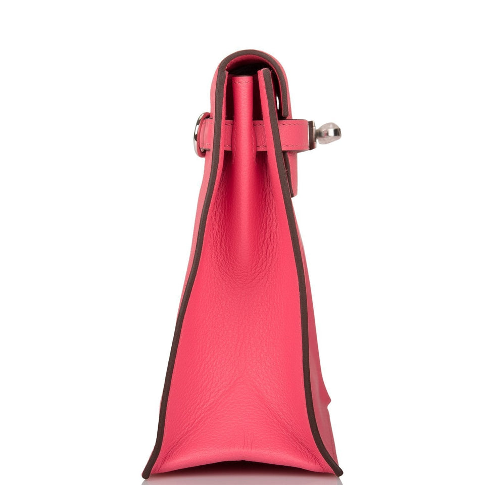 Hermes Kelly Danse Rose Azalee Evercolor Palladium Hardware