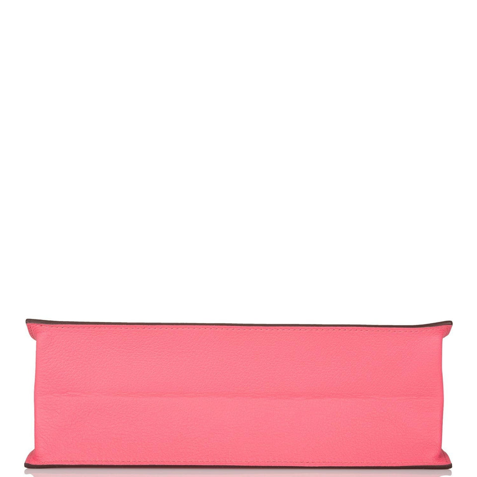 Hermes Kelly Danse Rose Azalee Evercolor Palladium Hardware