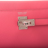 Hermes Kelly Danse Rose Azalee Evercolor Palladium Hardware