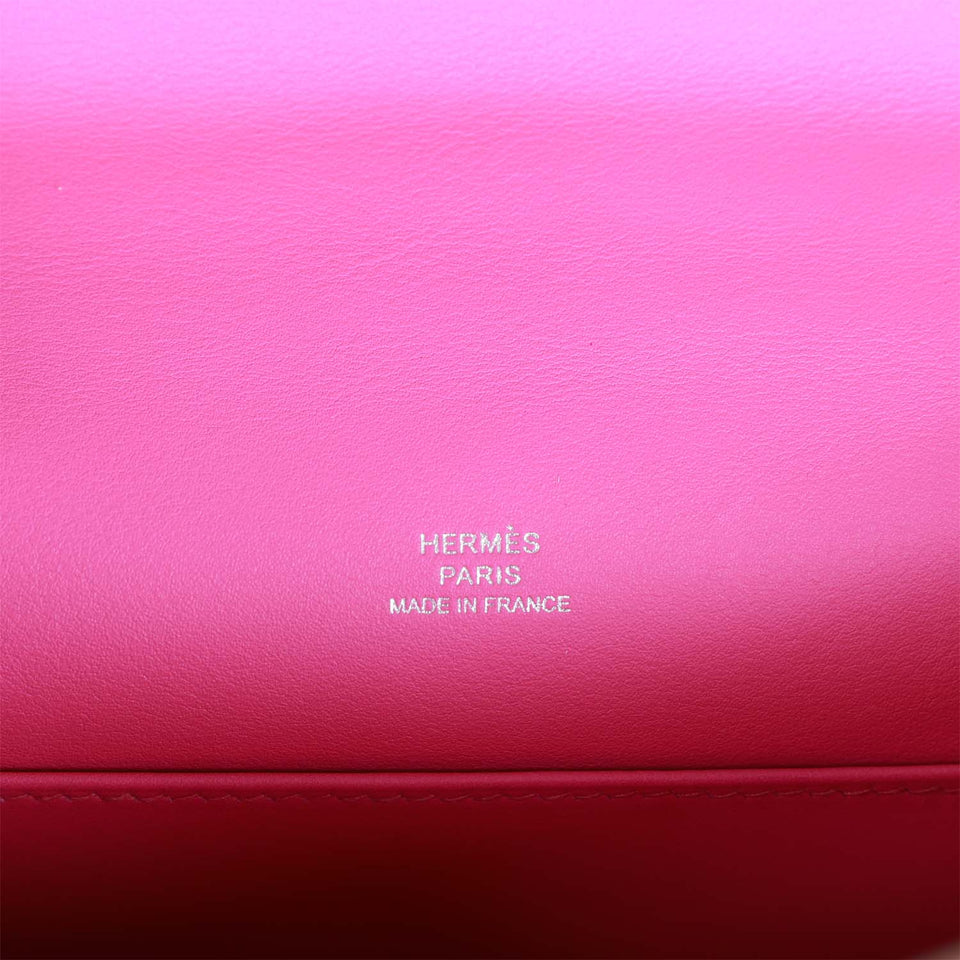 Hermes Kelly Pochette Magnolia Swift Palladium Hardware