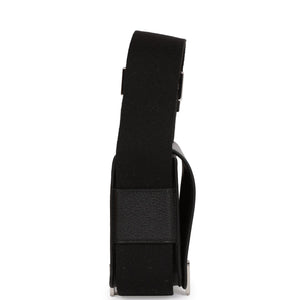 Hermes Geta Black Chevre Palladium Hardware