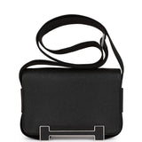Hermes Geta Black Chevre Palladium Hardware