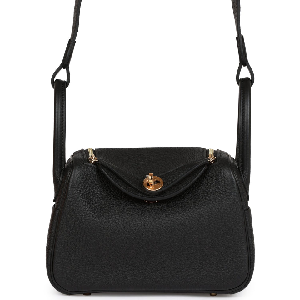 Hermes Mini Lindy Black Clemence Gold Hardware - Payment 2