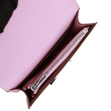 Hermes Constance Slim Wallet Mauve Sylvestre Epsom Palladium Hardware