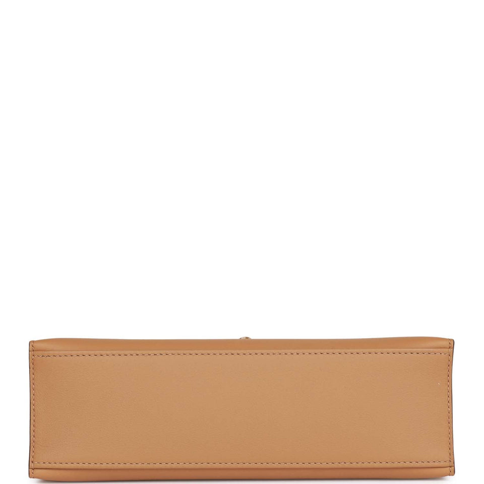 Hermes Kelly Pochette Biscuit Swift Gold Hardware