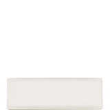 Hermes Kelly Pochette White Swift Gold Hardware
