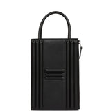 Hermes Cadena Lock Bag Black Tadelakt Palladium Hardware