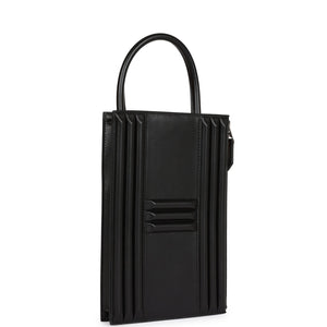 Hermes Cadena Lock Bag Black Tadelakt Palladium Hardware