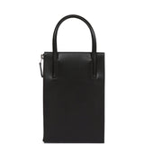 Hermes Cadena Lock Bag Black Tadelakt Palladium Hardware