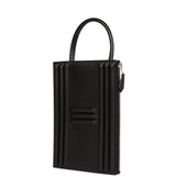 Hermes Cadena Lock Bag Black Tadelakt Palladium Hardware