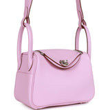 Hermes Mini Lindy Mauve Sylvestre Clemence Palladium Hardware