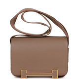 Hermes Geta Etoupe Chevre Gold Hardware