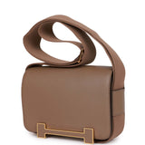 Hermes Geta Etoupe Chevre Gold Hardware