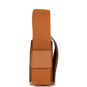 Hermes Geta Caramel Chevre Gold Hardware